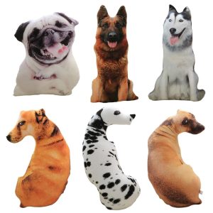 Adorable 50cm 3D Printed Dog Plush Toy – Kids and Home Decor