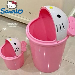 Sanrio Hello Kitty Dustbin – Kawaii Trash Can for Your Home