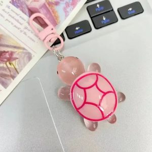 Cute Glow-in-the-Dark Turtle Keychain