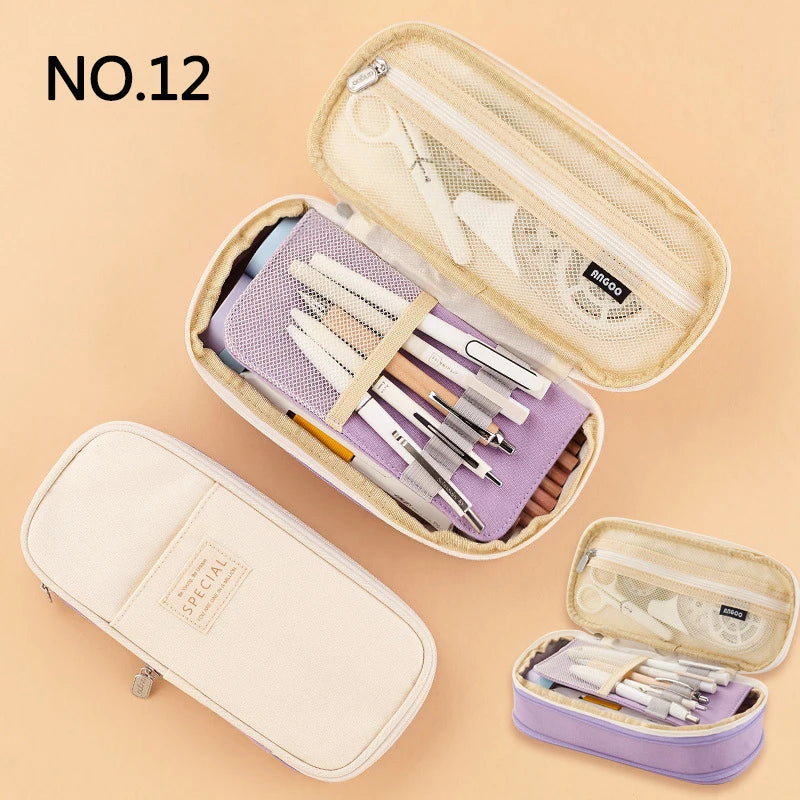 Creative Large Capacity Double-Layer Pencil Case - Image 16