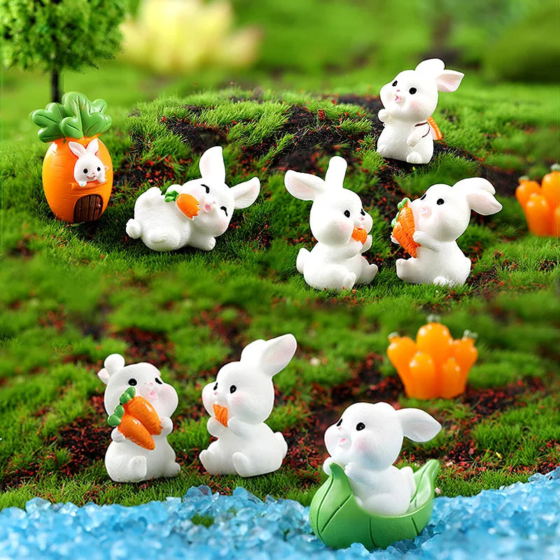 Hot Easter Cute Rabbit Figurine - Image 4