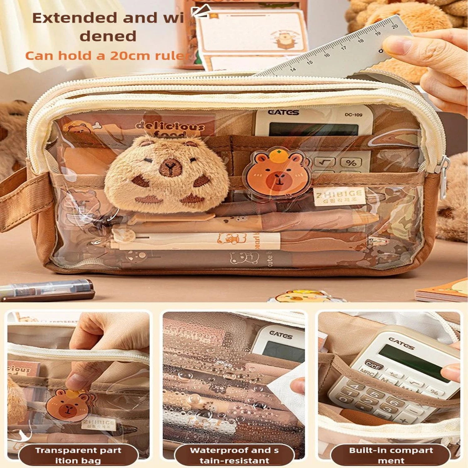 Cute Capybara Pencil Case - Image 4