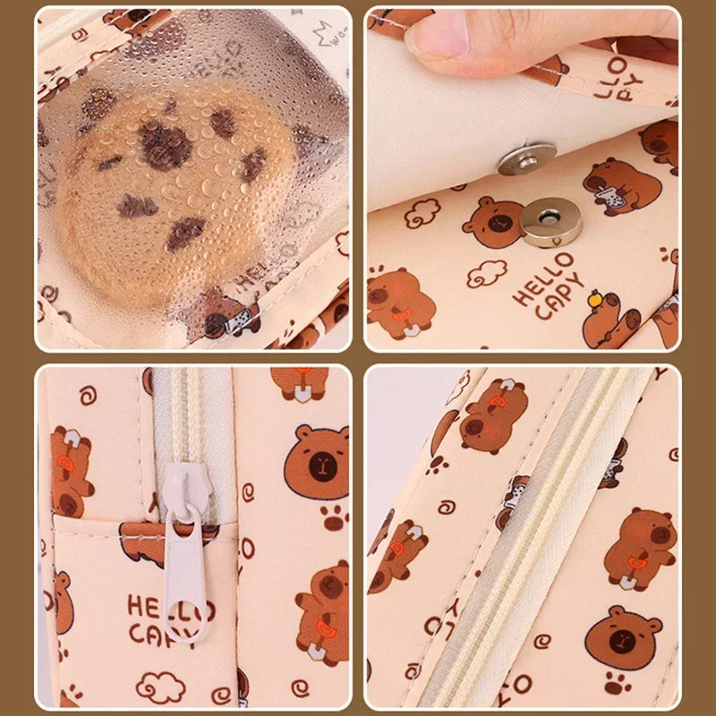 Capybara Multi-Layer Large Capacity Pencil Case - Image 5