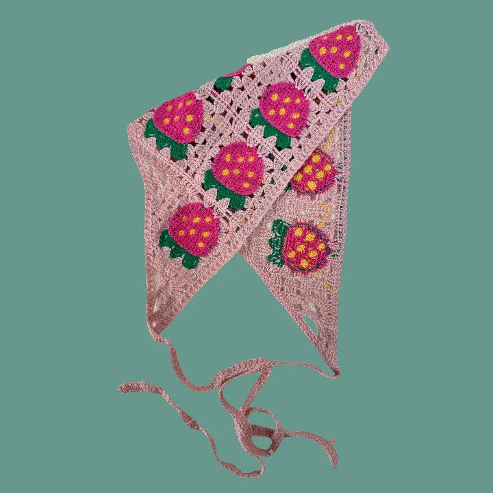 Elegant Knitted Triangle Scarf Headband – Stylish Hair Accessory - Image 13