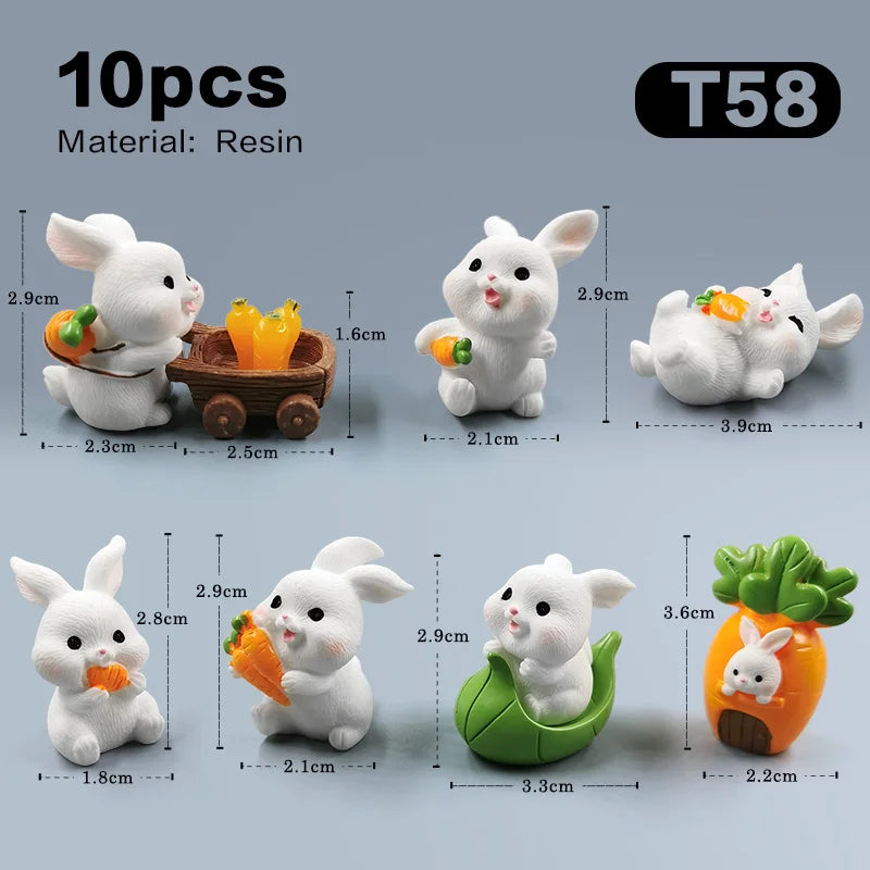 Hot Easter Cute Rabbit Figurine - Image 19