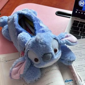 Disney Stitch Anime Plush Pencil Case β Kawaii Stationery Box