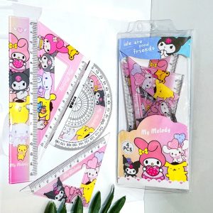 Kawaii My Melody & Kuromi Student Ruler Set – School & Art Projects