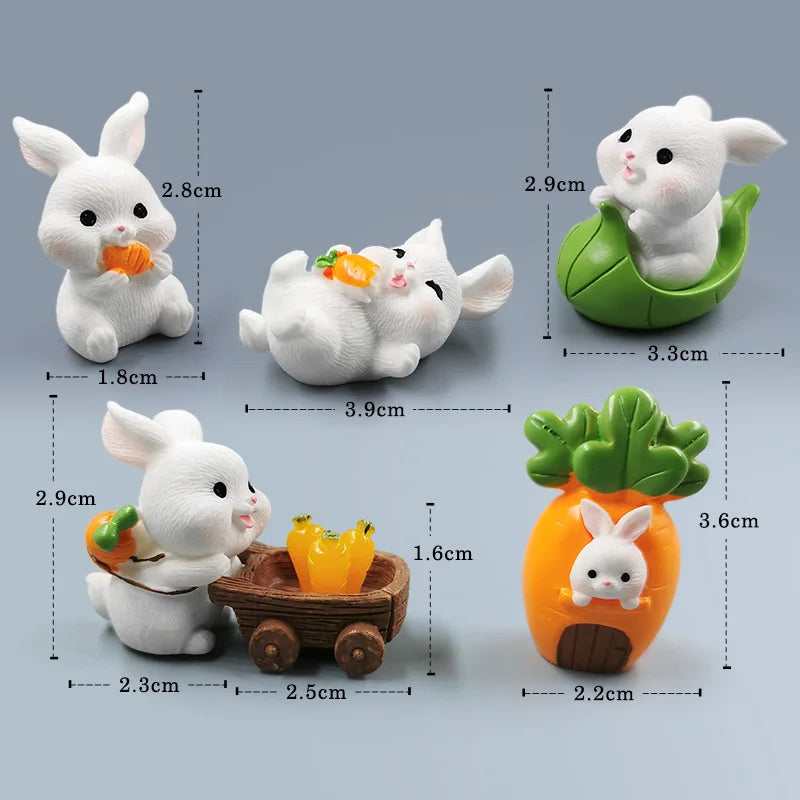 Hot Easter Cute Rabbit Figurine - Image 5