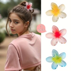 Vibrant Floral Hair Claws – Elegant Accessories for Every Occasion