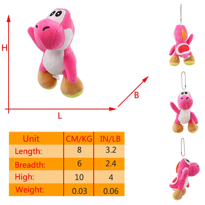 Mario Super Mushroom Plush and Yoshi Doll Keychain Accessories - Image 26
