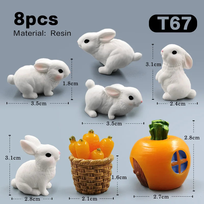 Hot Easter Cute Rabbit Figurine - Image 13