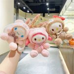 Sanrio Plush Kuromi Keychain – Adorable Accessories for Kids and Fans