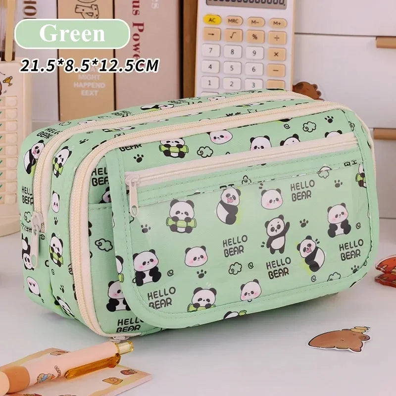 Capybara Multi-Layer Large Capacity Pencil Case - Image 7
