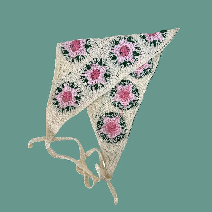 Elegant Knitted Triangle Scarf Headband – Stylish Hair Accessory - Image 12