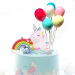Unicorn Party Cake Topper Set