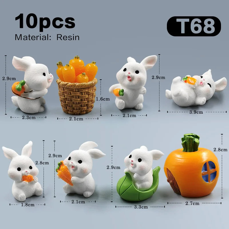 Hot Easter Cute Rabbit Figurine - Image 17