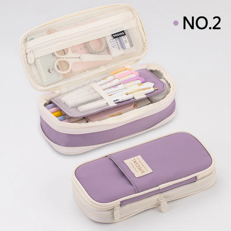 Creative Large Capacity Double-Layer Pencil Case - Image 13